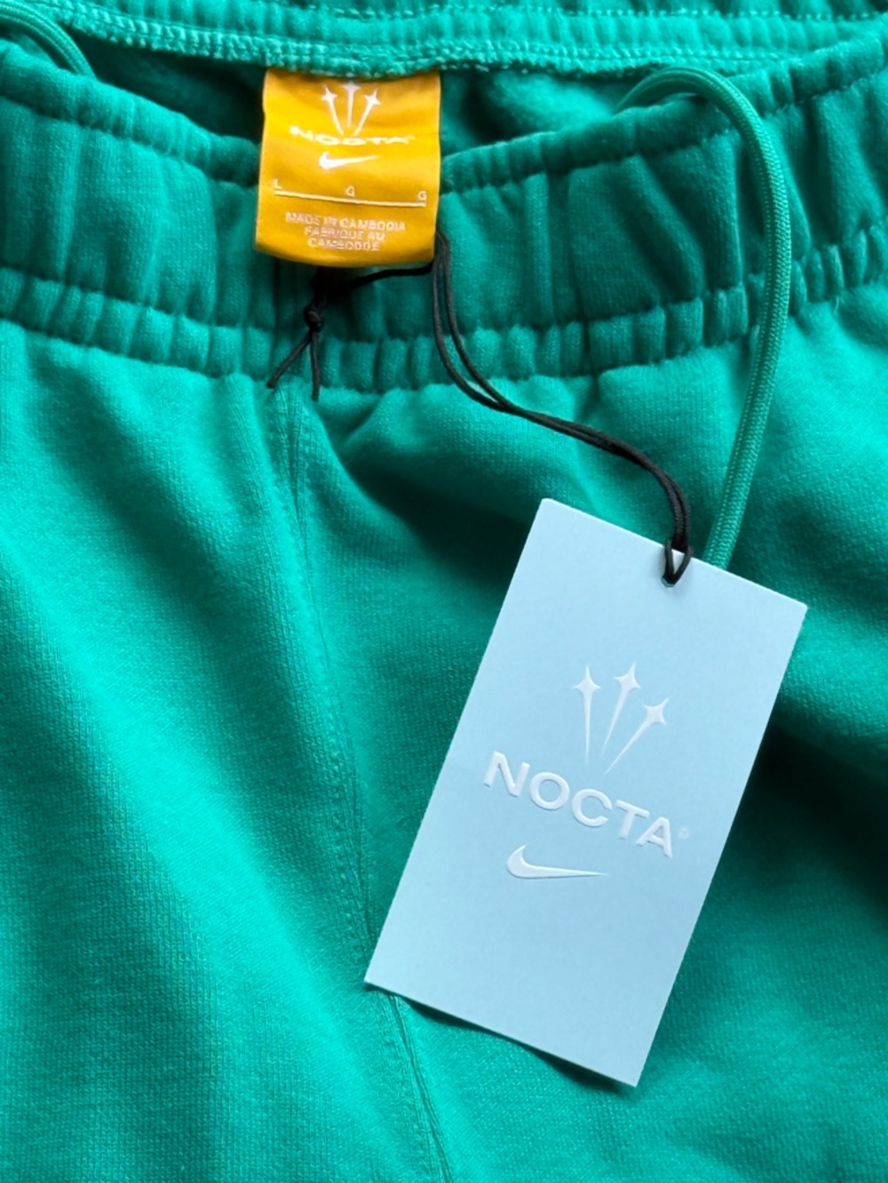 Nike Nocta Pant Fleece Neptune Green/Black NEW WITH TAGS - Picture 8 of 10